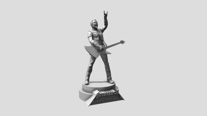 James Hetfield Metallica - 3d printing 3D Model