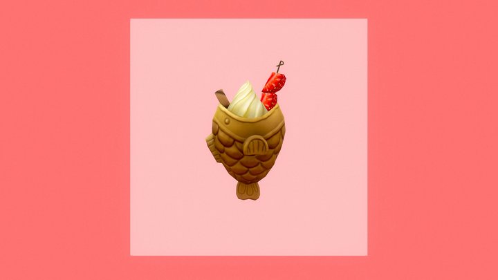 Fish Ice Cream - Inktober Day 4 3D Model