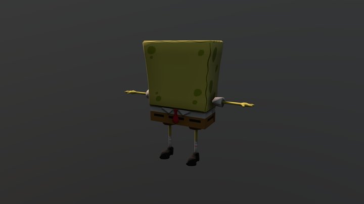 spongebob faceless 3D Model