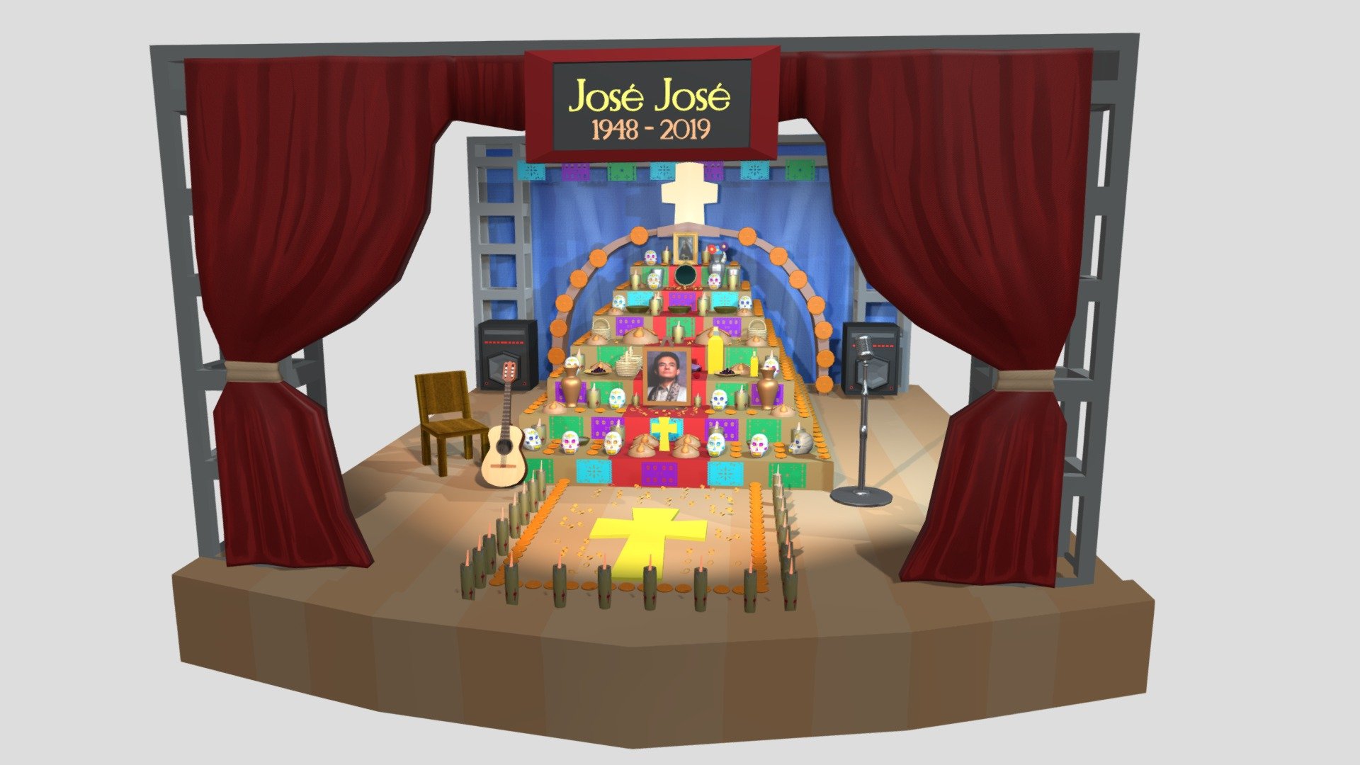 Altar José José. Equipo 2 - Download Free 3D model by Bloody-Stein ...