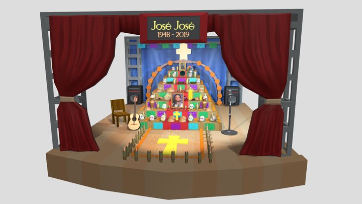 Altar José José. Equipo 2 3D Model