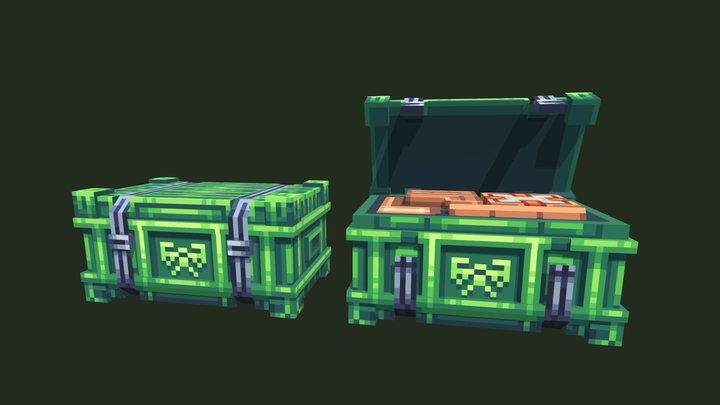 Supply Crates 3D Model