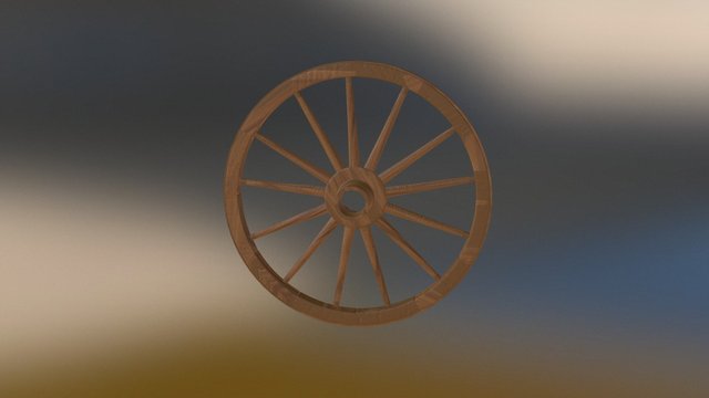 Wagon Wheel 3D Model