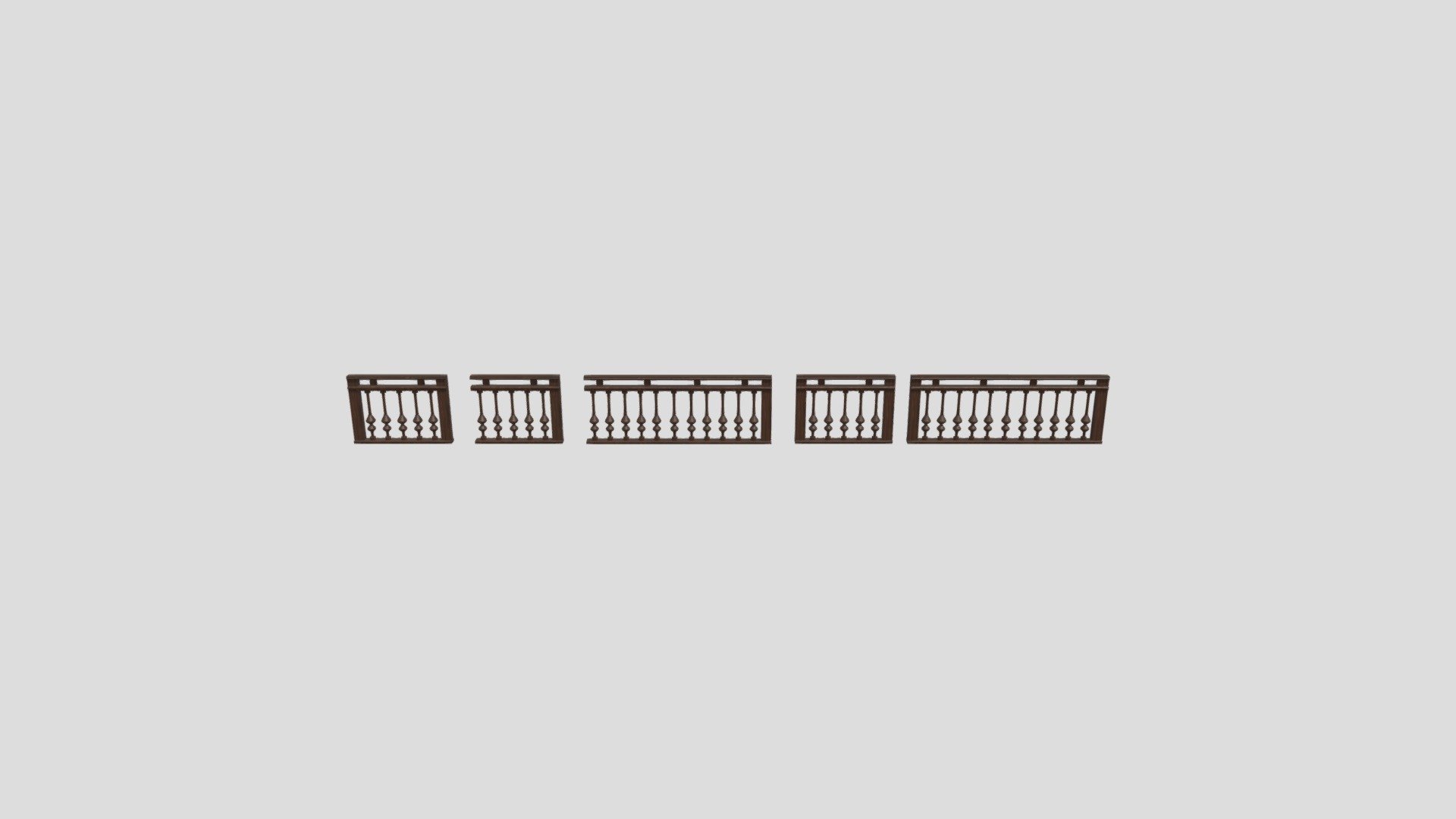 wood handrail - 3D model by kaiuchihaa [6a749c7] - Sketchfab