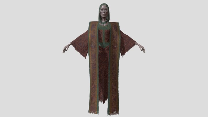 Thinwoman robe 3D Model