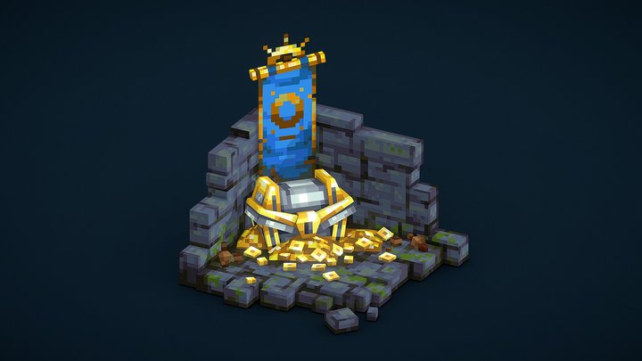 Dungeon treasures 3D Model