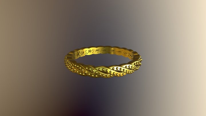 Ring Rossana Band 3D Model