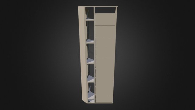 Movie shelf 3D Model
