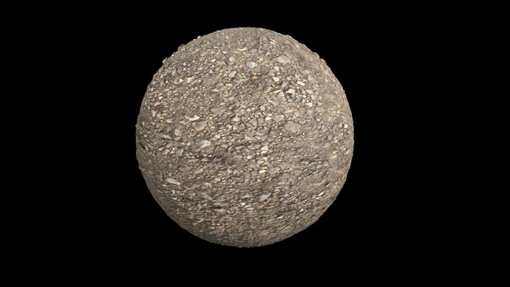 Grey Gravel Tillable Textures 3D Model