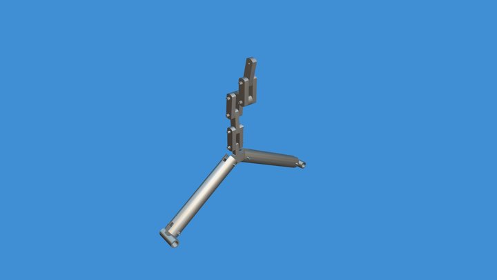Soporte de cabeza metálico 3D Model