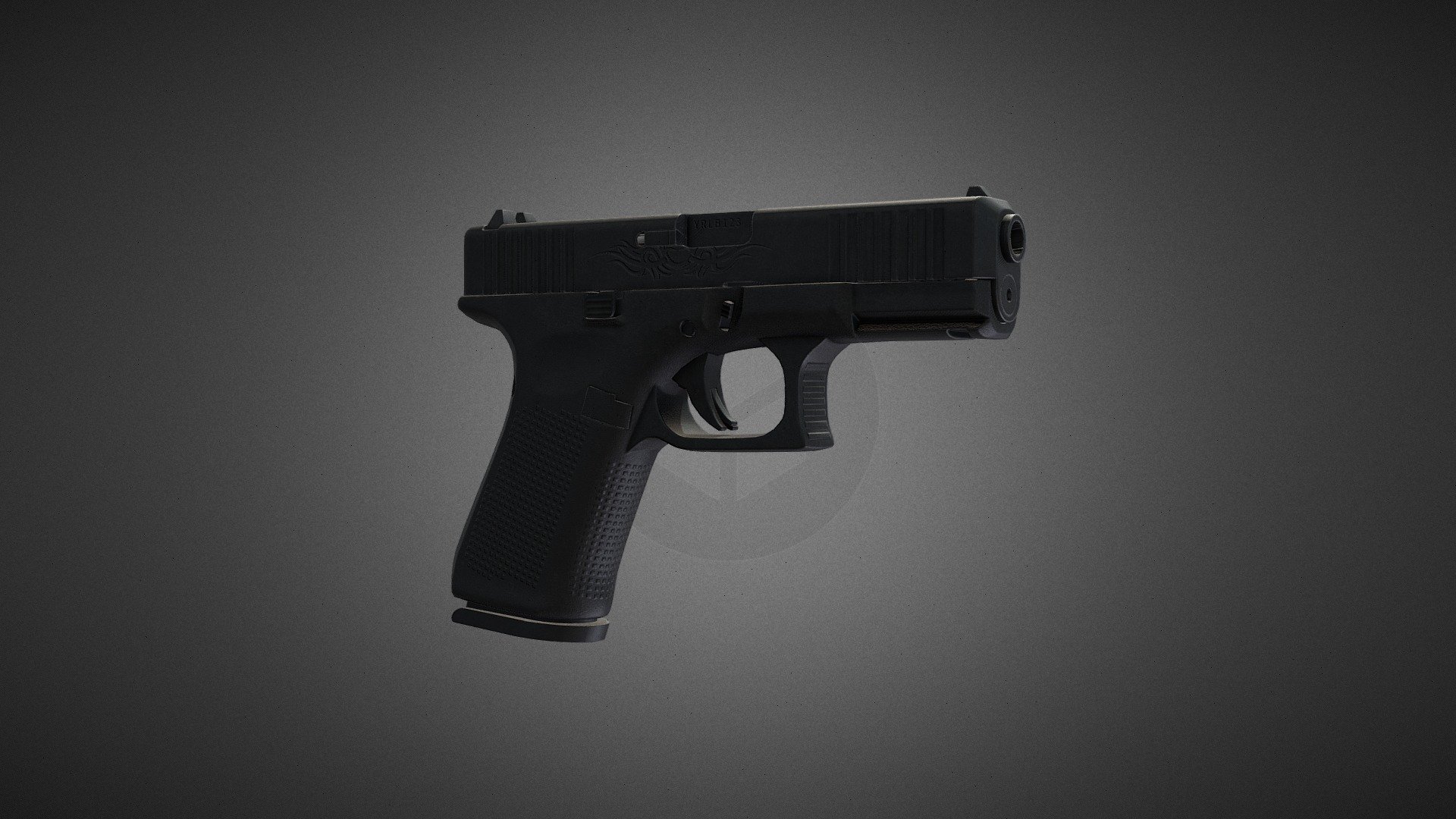 9mm Handgun ( Game Ready ) - 3D model by Kazi Wanis (@BloozS19 ...