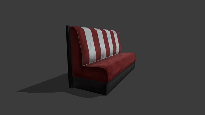 Diner Seat 3D Model