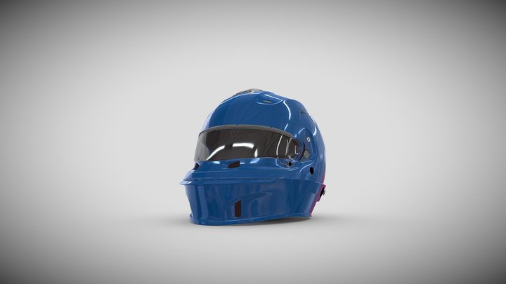 Gt3 Helmet 3D Model