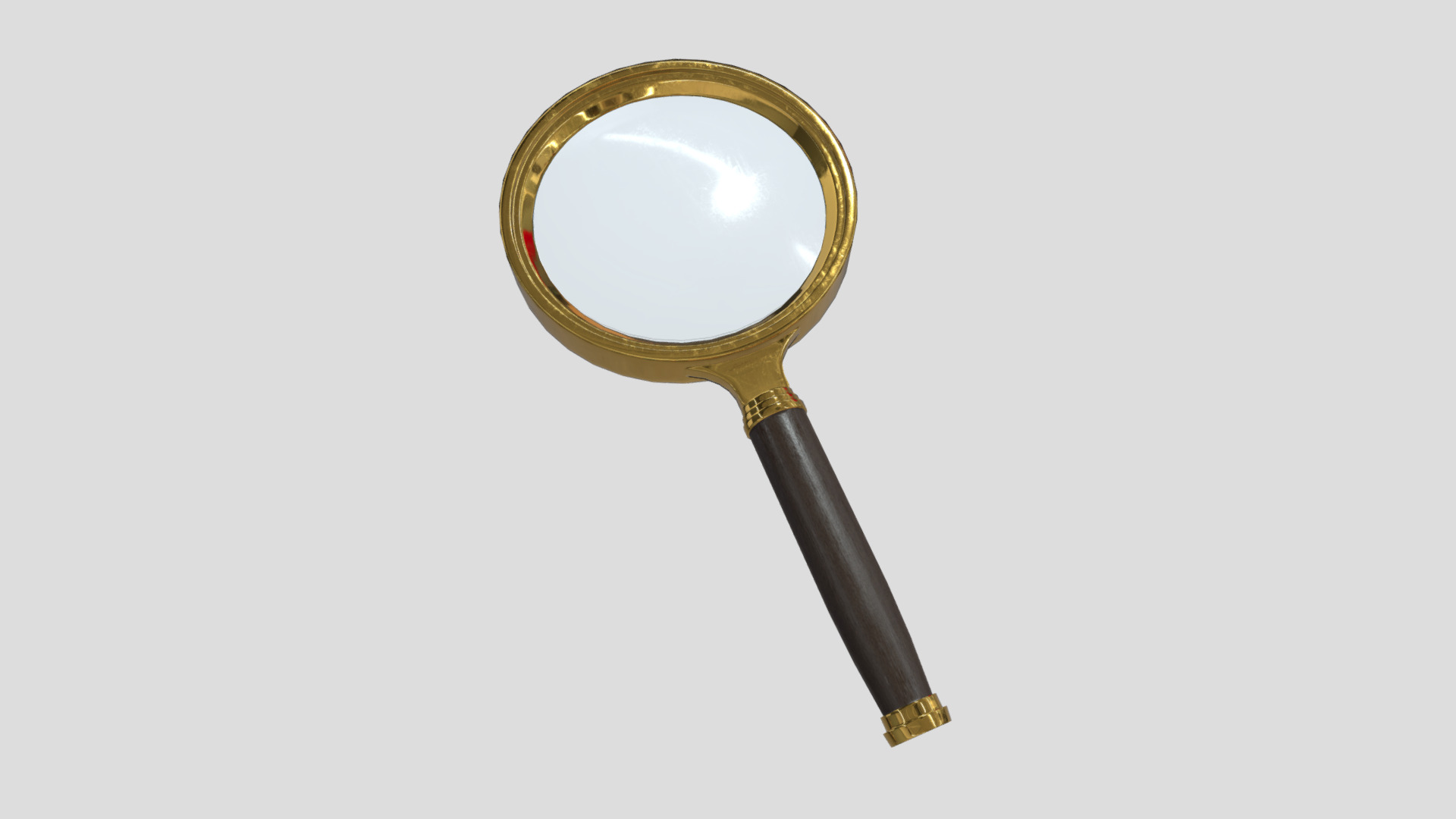 3D model Magnifying Glass 5 - This is a 3D model of the Magnifying Glass 5. The 3D model is about icon.