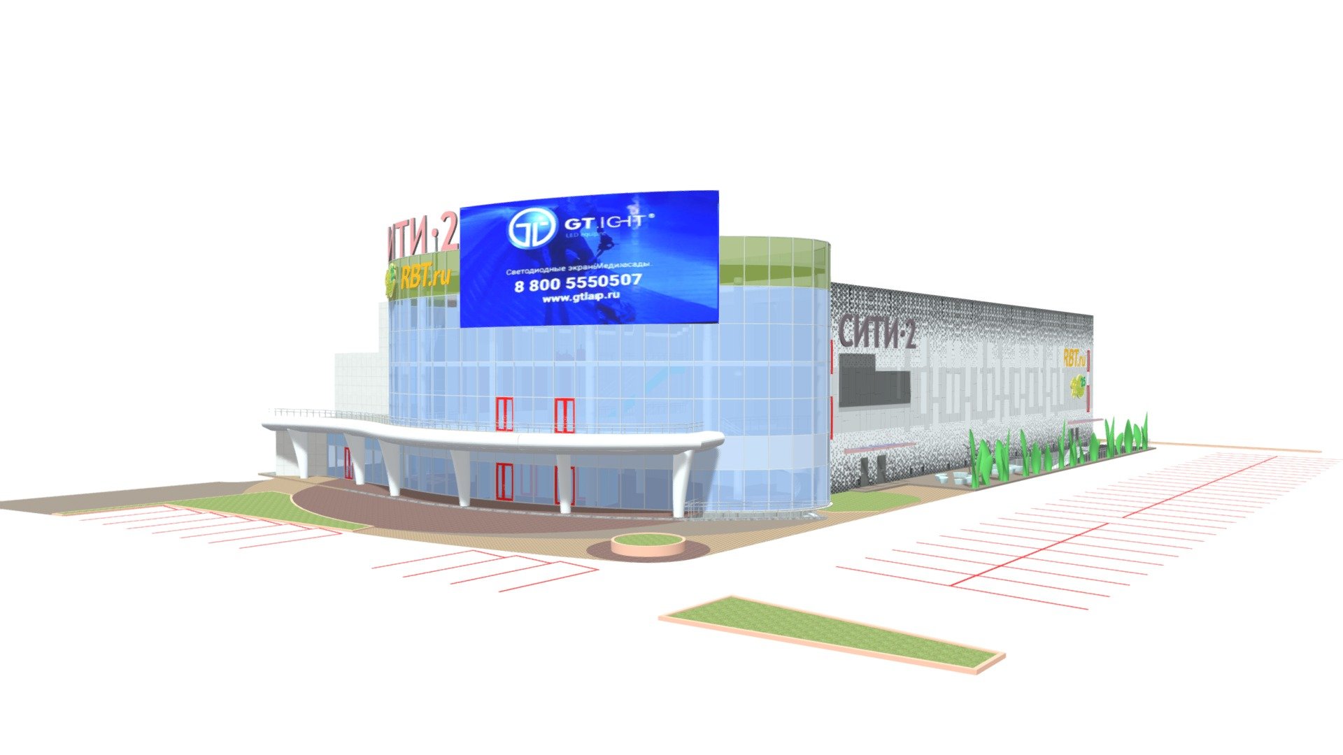 торговый центр в г Находка — Sketchfab embed 3D viewer