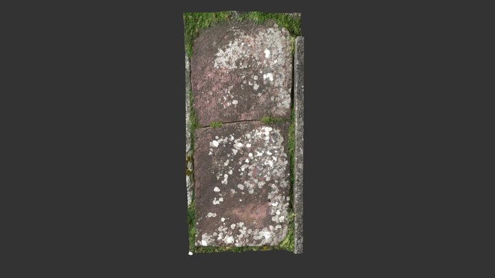 Kildavnet Graveyard, Achill Island, Ledger Slab 3D Model
