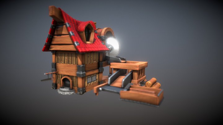 Fantasy Props Pack-Carpenter House Level3 ANIM 3D Model