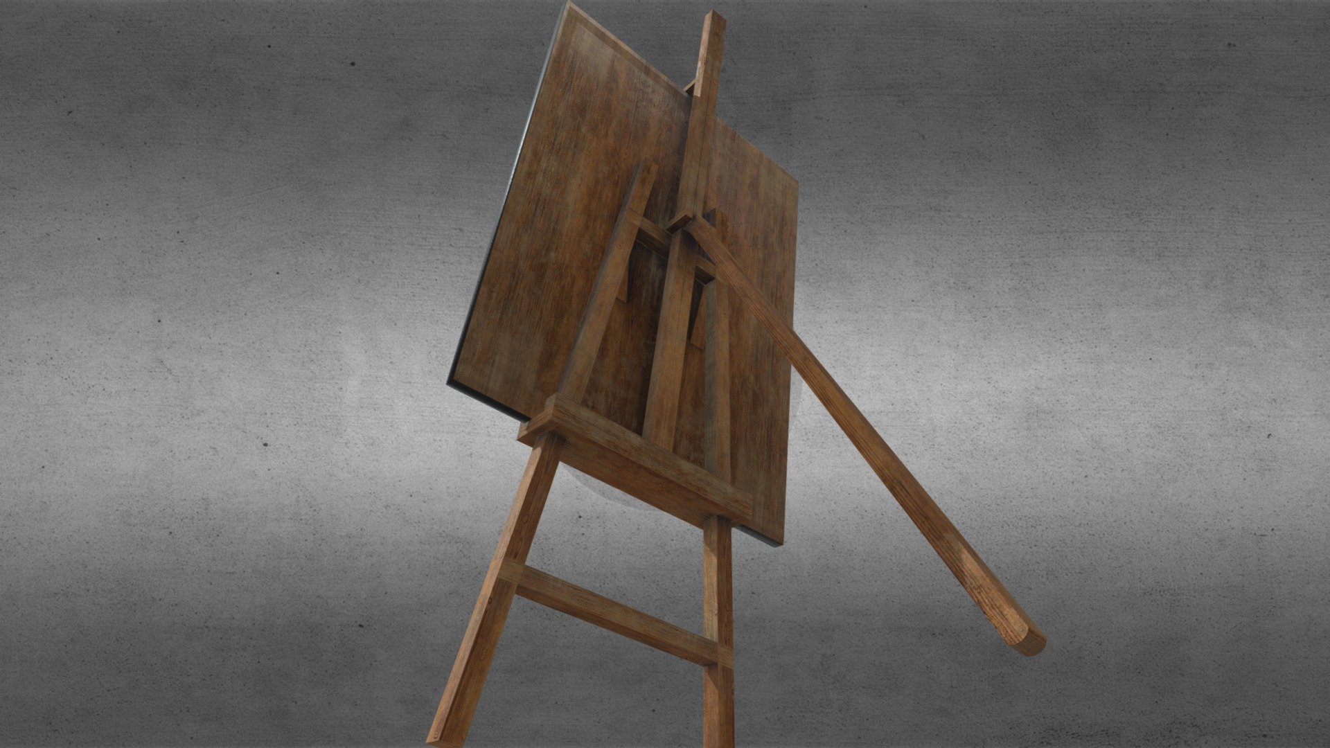 Easel Low Poly Download Free 3D model by Marcin.Kwiatkowski [6a7b6a3