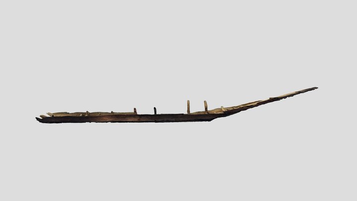 Wreck from lake Constance, in museum 3D Model