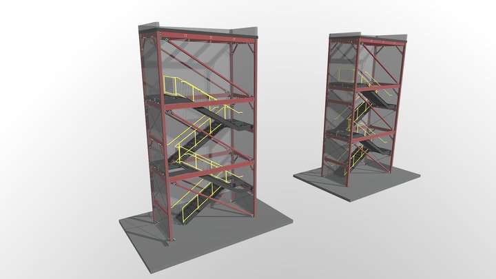 Fort St_ James Sawmill Stairs 3D Model