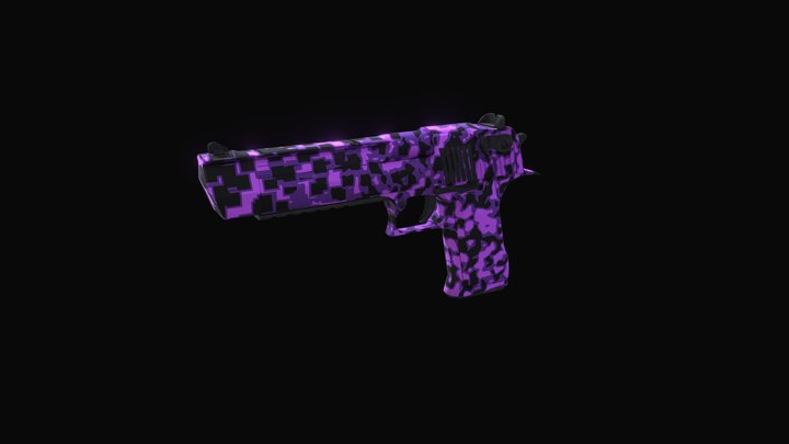 Deagle Violet 3D Model