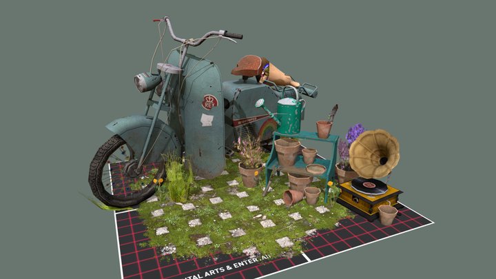 DAE 5 Finished props - Grandma's House 3D Model