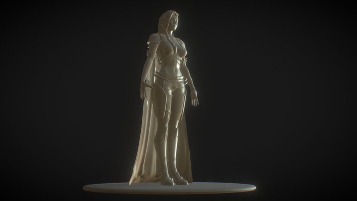 Female Warrior 3D Model