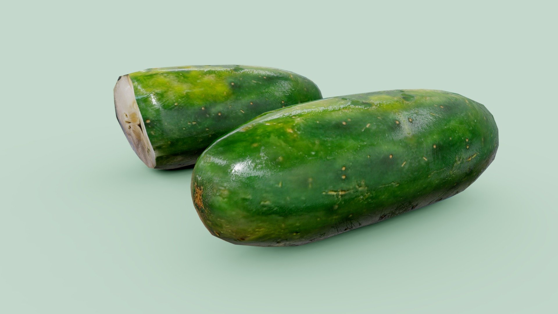 Cucumber - Pepino Low poly