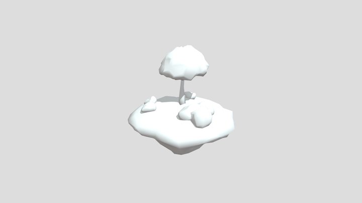Floating Island 3D Model