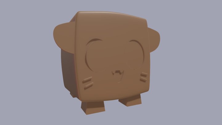 Printable otter pet 3D Model
