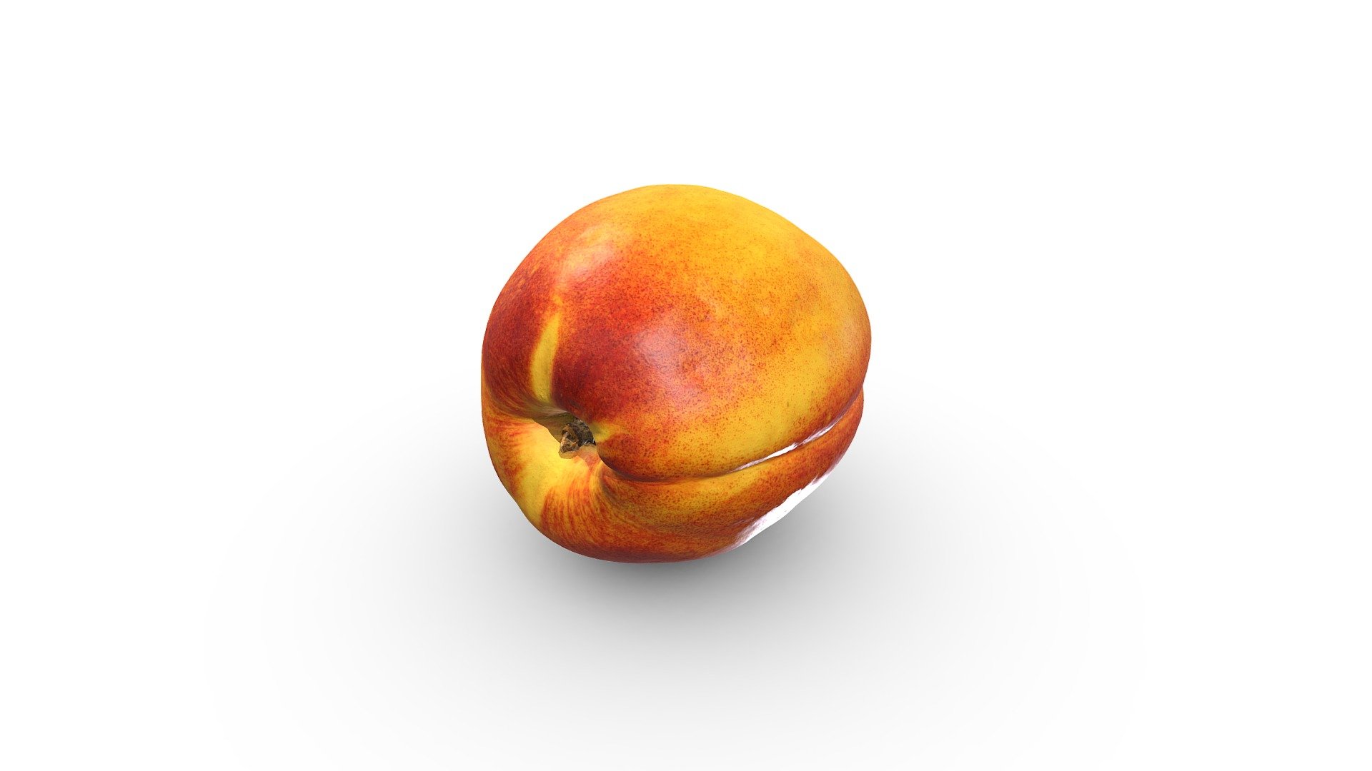 Ripe Nectarine 3D model by (rawcatalog) [6a7ef61