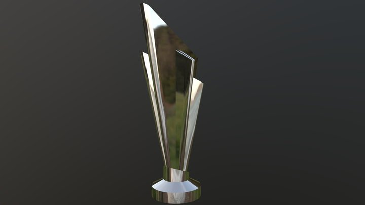 T20 World Cup Trophy ICC 3D Model