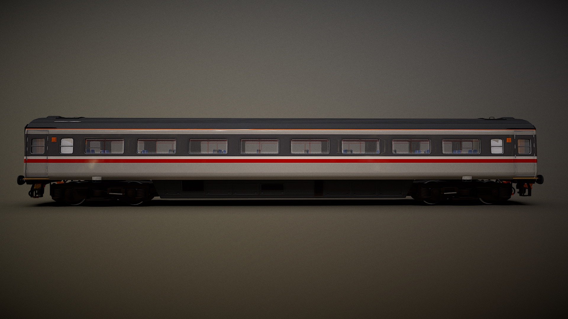 Train - Mk 3 BR Swallow Livery - Std 2nd