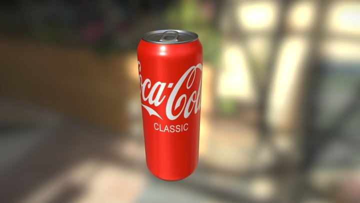 Cola Pop Can 3D Model