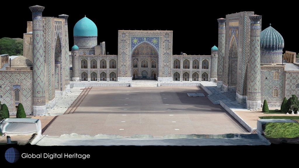 Registan Complex, Samarkand, Uzbekistan- Drone