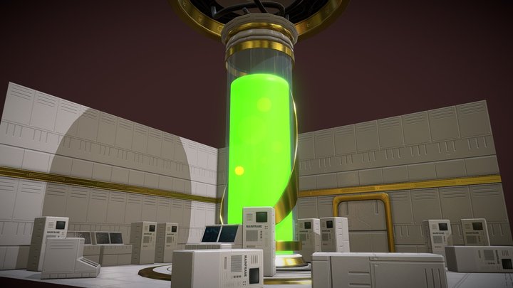 Sci Fi Science Lab 3D Model