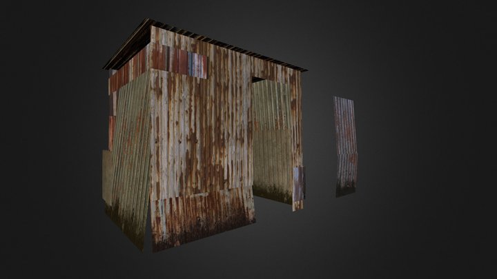 A rusty shack 3D Model