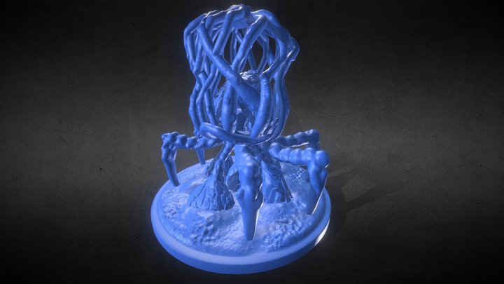 Stellar Devourer Leviathan Sculpture 3D Model