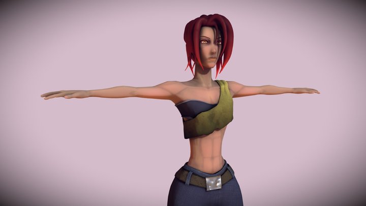 FBX AMY LOW 3D Model