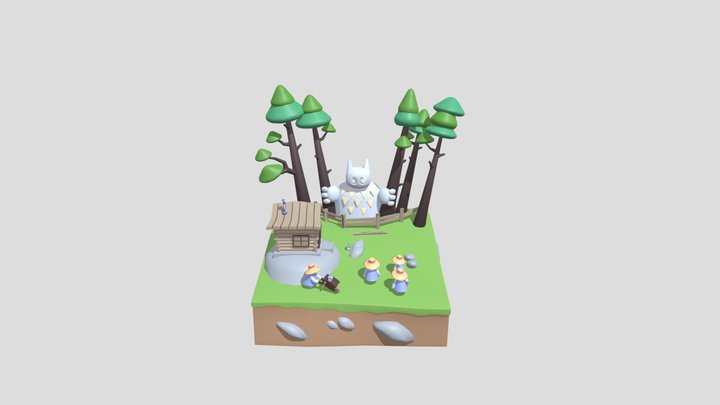 Cubicle 3D 3D Model