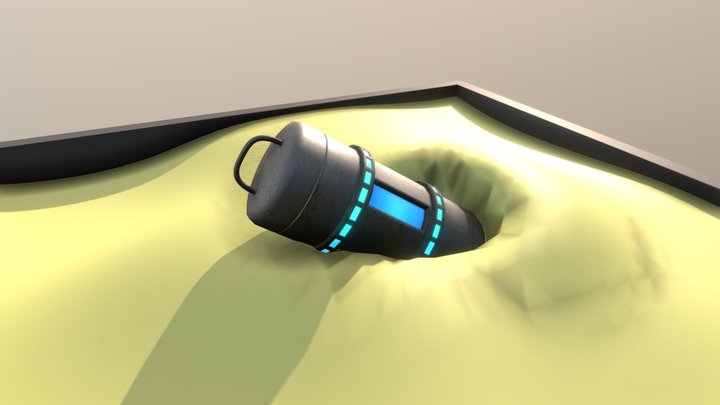 Sci-Fi Treasure Chest 3D Model