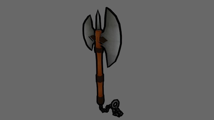 Battle Axe [Cel-Shading] 3D Model