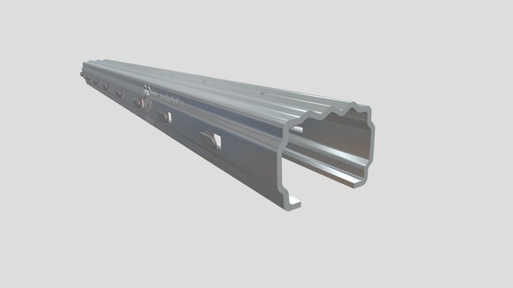 Шпалерная опора сечение 55х40 мм «Халк» 3D Model