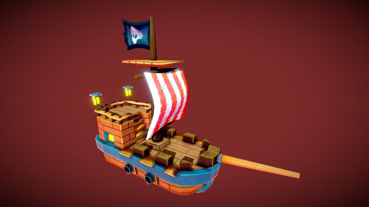 Pirate Ship 3D Model