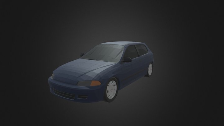 1995 Honda Civic DX 3D Model