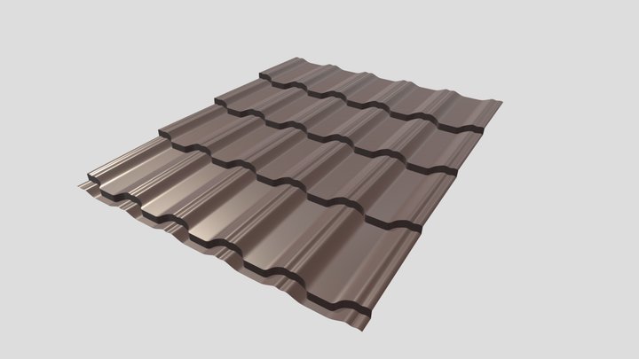 Steel roof Kvinta Plus 3D Model