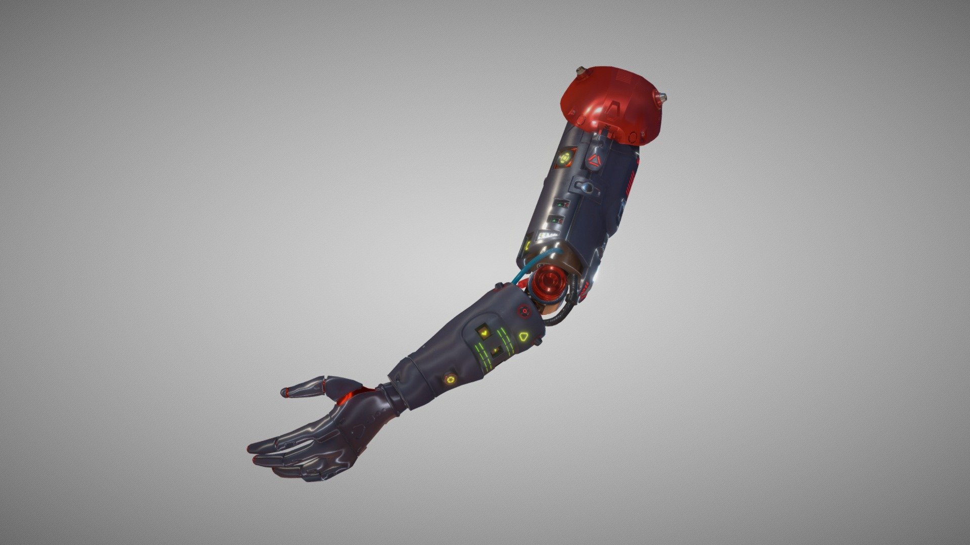 L-X3-B Bionic Arm - Download Free 3D Model By Andrzej Borkowski (@abg ...