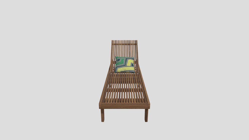 Wooden Chaise Lounge
