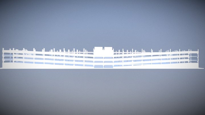 NMC Parking Structure Architectural Model 3D Model
