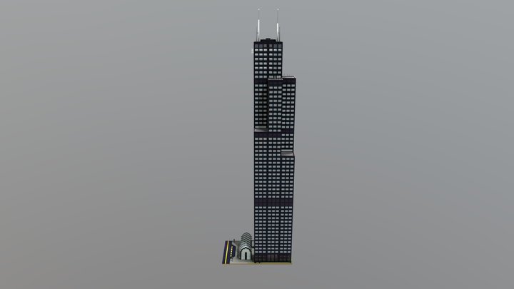 Willis Tower - Landmark City 3D Model